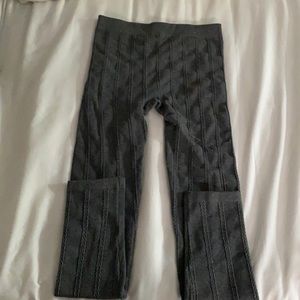 Gray sweater leggings